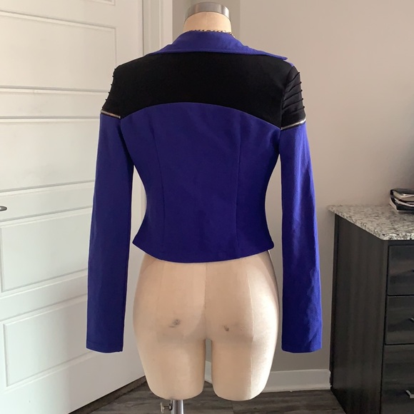 Women's Two-Tone Quilted Jacket, Size S - Picture 3 of 5